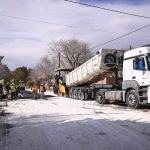 ASFALTAMOS EL PRIMER TRAMO DE LA OBRA PLAN DE DESAGÜE PLUVIAL